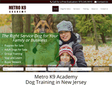 Tablet Screenshot of metrok9.com